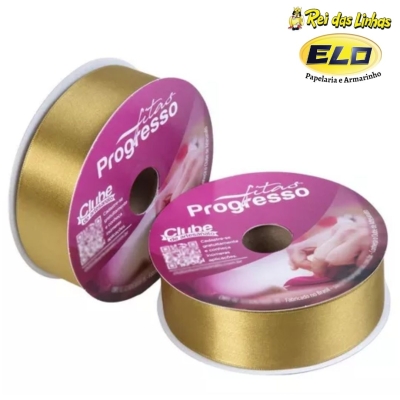 FITA CETIM PROGRESSO SIMPLES PC 50MTS N.9-1353 DOURADO