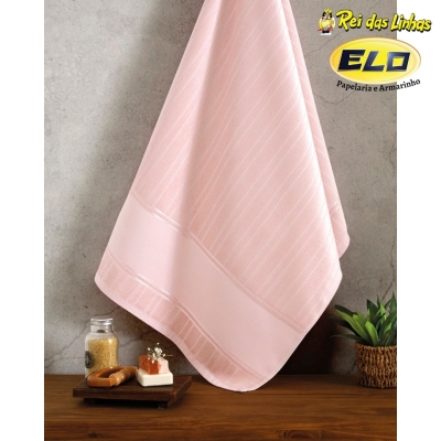 TOALHA BANHO DOHLER VELOUR ARTESANALLE LISO 70X140-9933 ROSÊ
