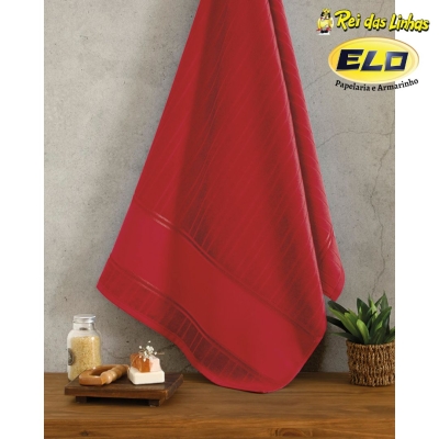 TOALHA BANHO DOHLER VELOUR ARTESANALLE LISO 70X140-2900 VERMELHO