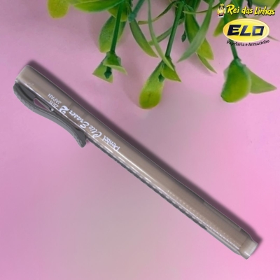 CANETA BORRACHA PENTEL CLIC ERASER 2-PRETA ZE11T-A