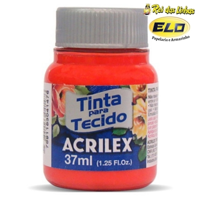 TINTA TECIDO ACRILEX 37ML-541 VERMELHO VIVO