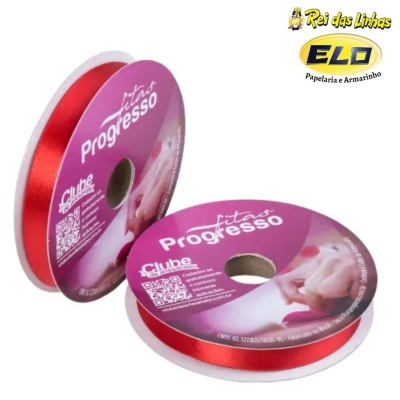 FITA CETIM PROGRESSO SIMPLES PC 50MTS N.3-1354 VERMELHO TOMATE