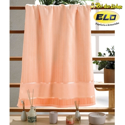 TOALHA ROSTO DOHLER VELOUR BORDAR BELLA LISO-5915 PESSEGO