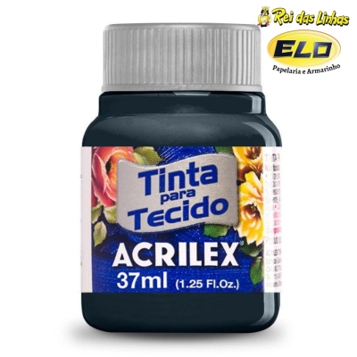 TINTA TECIDO ACRILEX 37ML-596 AZUL PETROLEO
