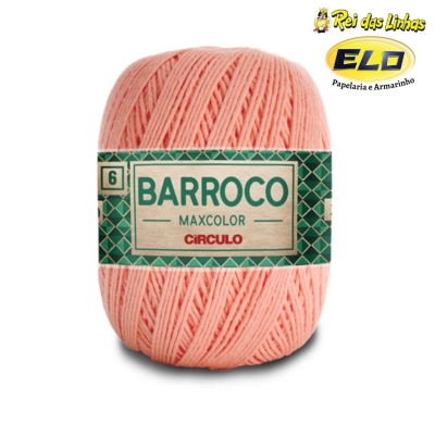 BARBANTE BARROCO MAXCOLOR N.6 400G-4514 PÊSSEGO