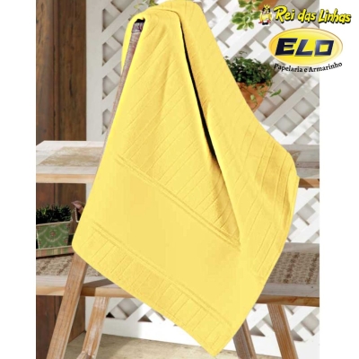 TOALHA VISITA DOHLER VELOUR ARTESANALLE LISO-10047 AMARELO