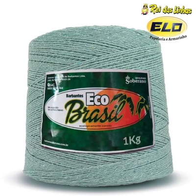 BARBANTE ECO BRASIL N.6 SOBERANO 1KG-VERDE AGUA