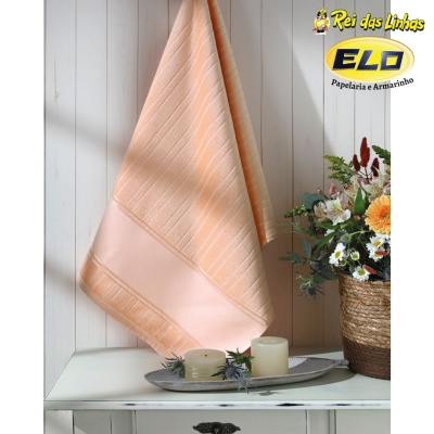 TOALHA VISITA DOHLER VELOUR ARTESANALLE LISO-5915 PESSEGO