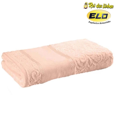 TOALHA BANHO KARSTEN P/BORDAR MELINA 90X150CM-SALMÃO