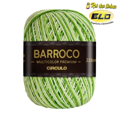 BARBANTE BARROCO MULTICOLOR PREMIUM N.6 200GR-9384 GREENERY