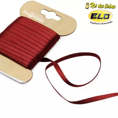 FITA CETIM PROGRESSO DUPLA PC 10MTS N.0-389 VINHO