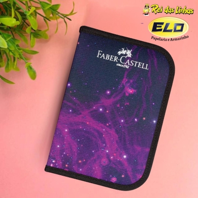 ESTOJO ESCOLAR FABER CASTELL NYLON-COSMIC