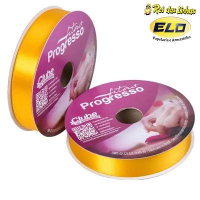 FITA CETIM PROGRESSO SIMPLES PC 50MTS N.5-038 AMARELO OURO