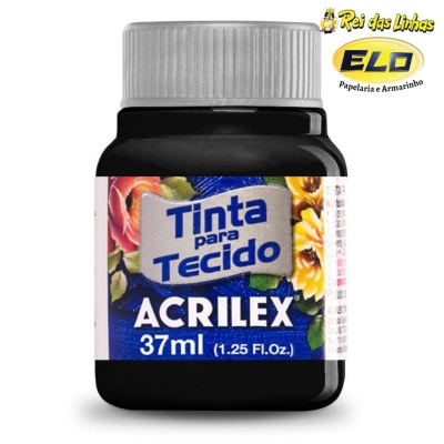 TINTA TECIDO ACRILEX 37ML-520 PRETO