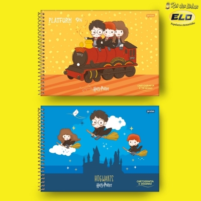 CADERNO JANDAIA CARTOGRAFIA ESP 96FLS HARRY POTTER-