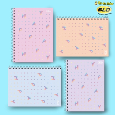 CADERNO TILIBRA ESP UNIV C/D 10MT 160FLS HAPPY-