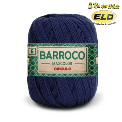 BARBANTE BARROCO MAXCOLOR N.6 400G-2856 ANIL PROFUNDO