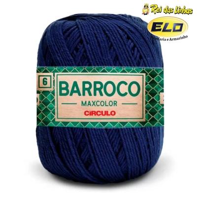 BARBANTE BARROCO MAXCOLOR N.6 200G-2856 ANIL PROFUNDO