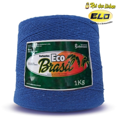 BARBANTE ECO BRASIL N.6 SOBERANO 1KG-AZUL ROYAL