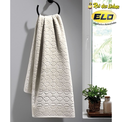 TOALHA BANHO DOHLER JACQUARD SAFIRA 70X1,40 6769-10850 BEGE