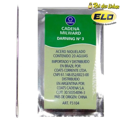 AGULHA MAO DARNING PCT C/20(SITE)-Nº3