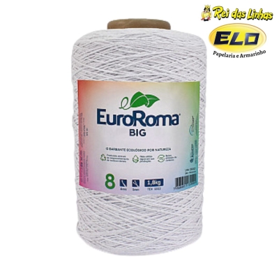 BARBANTE EURO ROMA 1.8KG N.8-200 BRANCO