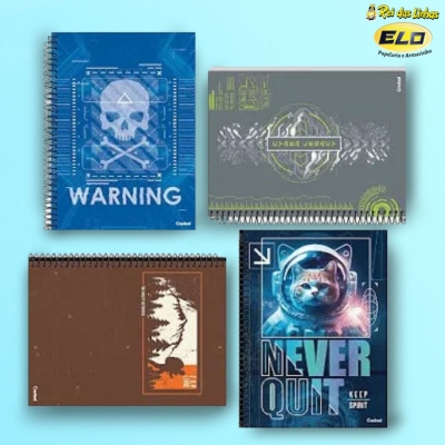 CADERNO CREDEAL UNIV C/D 10MT 160FLS MY COLLECTION-MASC