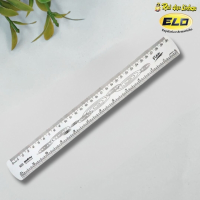REGUA WALEU FLEXIVEL 30CM-