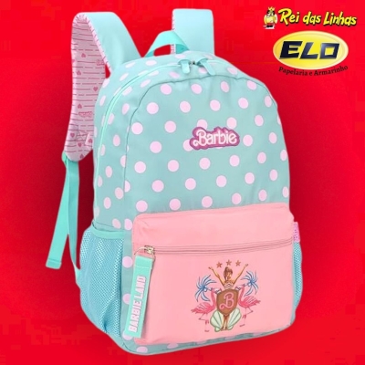 MOCHILA COSTAS LUXCEL BARBIE MS46806BB-VERDE