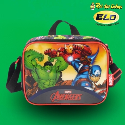 LANCHEIRA LUXCEL AVENGERS LA39503AG-PRETO