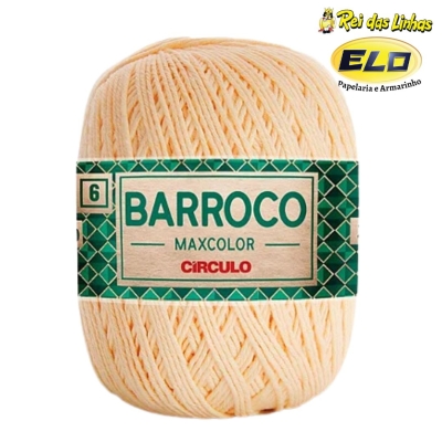 BARBANTE BARROCO MAXCOLOR N.6 400G-1114 AMARELO CANDY
