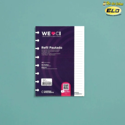 REFIL CADERNO INTELIGENTE A5 PAUTADO CIRA2004-