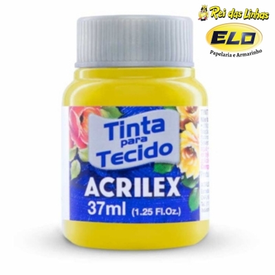 TINTA TECIDO ACRILEX 37ML-504 AMARELO LIMAO