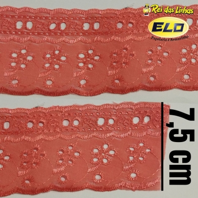 BORDADO PAS.FT. NYBC 7,5CM CTL073 PC 13,70MT(SITE)-MELANCIA
