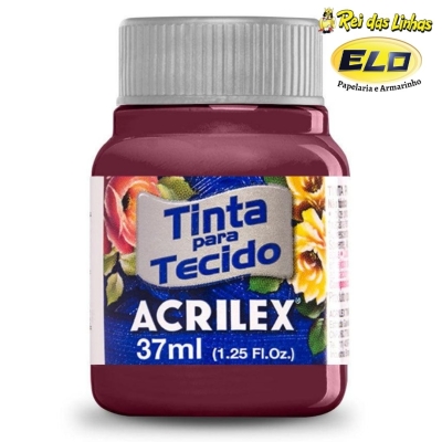 TINTA TECIDO ACRILEX 37ML-588 VERMELHO QUEIMADO