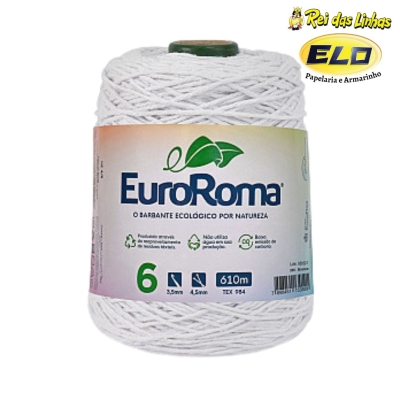 BARBANTE EURO ROMA 600GR N.6-200 BRANCO