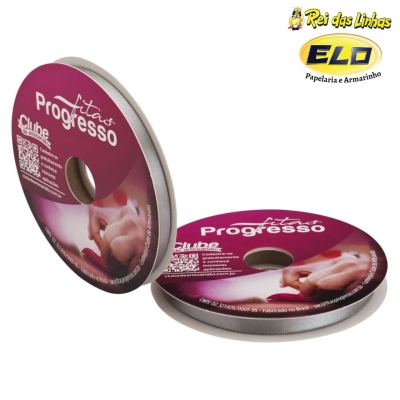 FITA CETIM PROGRESSO SIMPLES PC 50MTS N.2-1222 CINZA
