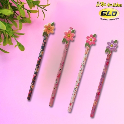 LAPIS PRETO MOLIN HB N°2 TOP LOVE FLOWERS-