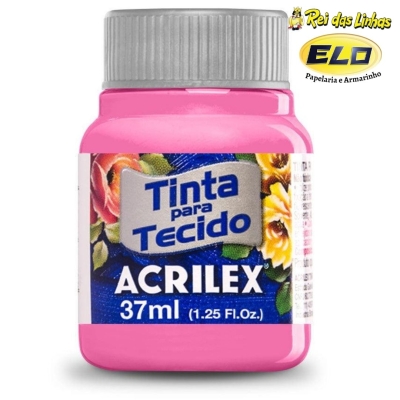 TINTA TECIDO ACRILEX 37ML-537 ROSA