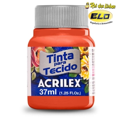 TINTA TECIDO ACRILEX 37ML-801 TANGERINA