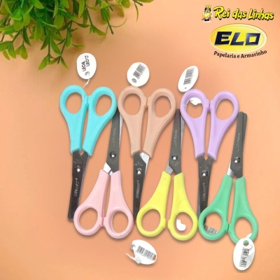 TESOURA ESCOLAR LEONORA TONS PASTEL-