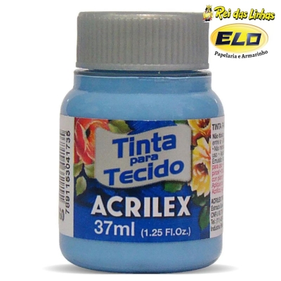 TINTA TECIDO ACRILEX 37ML-560 AZUL CARIBE