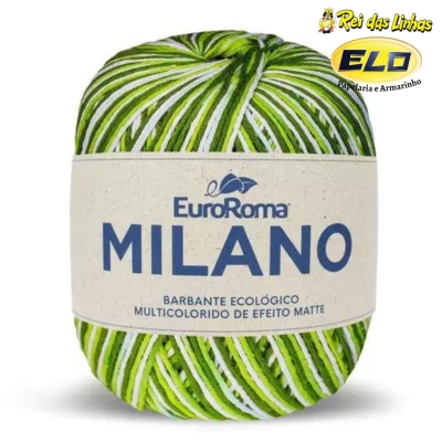 BARBANTE MILANO NOVELO 4/6 200G-801 VERDE LIMAO