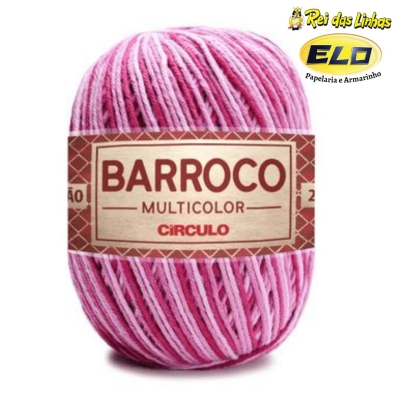 BARBANTE BARROCO MULTICOLOR N.6 200GR-9520 BORDÔ