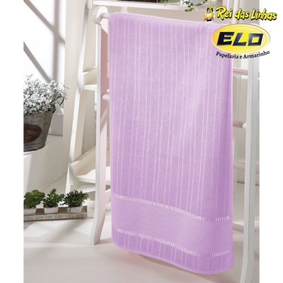 TOALHA VISITA DOHLER VELOUR BORDAR BELLA LISO-11714 LILÁS