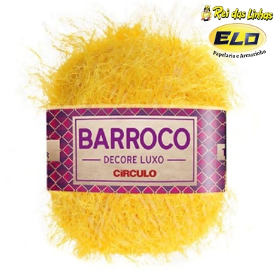 BARBANTE BARROCO DECORE LUXO CIRCULO-111 CANÁRIO