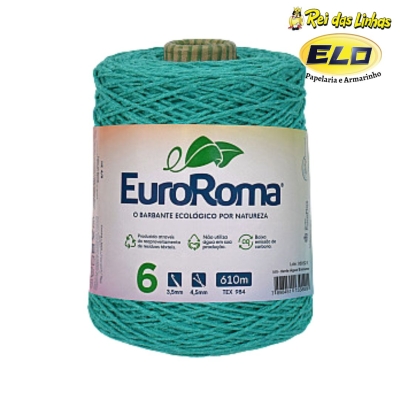BARBANTE EURO ROMA 600GR N.6-810 VERDE AGUA ESCURO