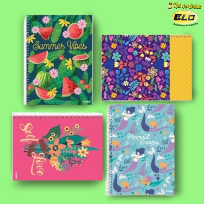 CADERNO CREDEAL UNIV C/D 20MT 400FLS MY COLLECTION-FEM