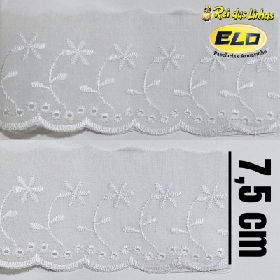 BORDADO INGLES NYBC CTL107 7,5CM PC 13,70MT(SITE)-BRANCO
