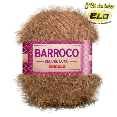 BARBANTE BARROCO DECORE LUXO CIRCULO-7896 CASTANHA